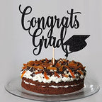 Black flash Congrats Grad Cake Topper,2026 Graduation Cake Topper, Congrats Grad Decorations,2026 High School/College/Senior Graduation Party Decorations Supplies.