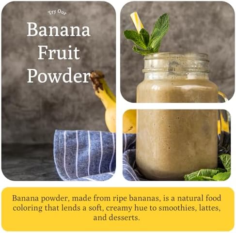 Ancient Roots Banana Powder - 100% Pure & Natural, Non-GMO, Gluten-Free, No Sugar Added, 10.5 ounces (75 servings)