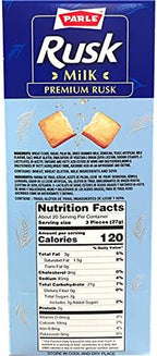 Parle Premium Milk Rusk Crispy Tea Time Snack (546 grams / 19.3 oz)