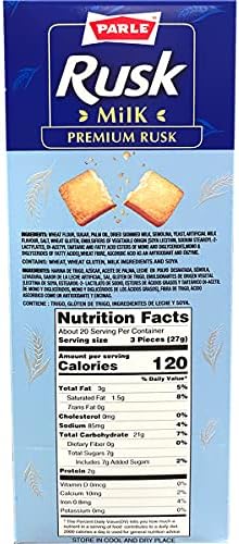Parle Premium Milk Rusk Crispy Tea Time Snack (546 grams / 19.3 oz)