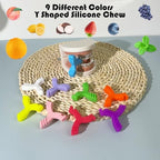 Aligner Chew,8PCS Y-Shaped Chew for Invialign Aligner,Hardness 45°Silicone Orthodontic Munchies Chompers Aligner Trays Seaters (8PCS Mix Flavor)