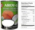 AROYD 100% Organic Coconut Milk 14oz 400ml USDA Organic (Pack 6)