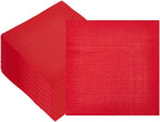 Ottin 100-pack Red Vanlentine's Paper Dinner Napkins, 3-Ply 6.5 x 6.5 Inch Disposable Luncheon Napkins for Birthday, Wedding Party, Engagement, President's Day, Mother's Day, Memorial Day