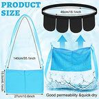 Tondiamo Adjustable Mastectomy Drain Holder Drain Pouch with Shower Bag Drainage Pouch Breast Shirts Two Pockets Mastectomy Tummy Tuck Recovery Supplies(Two and Four Pockets,Black, Blue)
