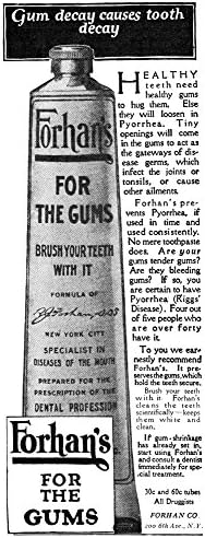Ad Toothpaste 1919 Namerican Advertisement for ForhanS for The Gums 1919 Poster Print by (24 x 36)