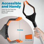 Reacher Grabber Tool - 32-Inch-Long Folding Picker Upper Gripping Device - Lightweight 90° Rotation Claw Extendable Arm Reach, Indoor and Outdoor Elderly Reaching Mobility Aid and Trash Grabber Tool