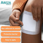 Areza Medical - Bordered Gauze Island Dressing - Wound Dressing - Latex Free - sterile - 6" x 6" - 30 per Box