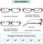 Eyekepper 5 Pack Ladies Reading Glasses with Polka Dots Patterned Temples for Women Reading
