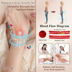 Magnetic Bracelets for Women, Titanium Steel Premium Ultra Strength Magnets,Waterproof and Adjustable