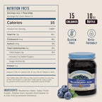 Nature's Hollow Blueberry Jam: Sugar Free Jam and Preserves, Low Cal, Non GMO, Keto Jam, Vegan, Gluten Free, and Diabetic Friendly - Sugar Free Jelly - 10oz