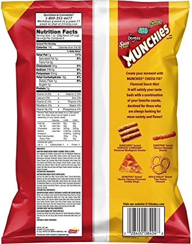 Munchies Snack Mix, Cheese Fix, 8 Oz