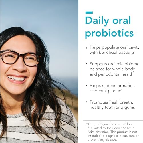 Biocidin Dentalflora Oral Probiotic - Supports Oral Microbiome & Teeth Care - Helps Reduce Formation of Dental Plaque - Breath Freshener Tablets (30 Mint Fresh Tablets)