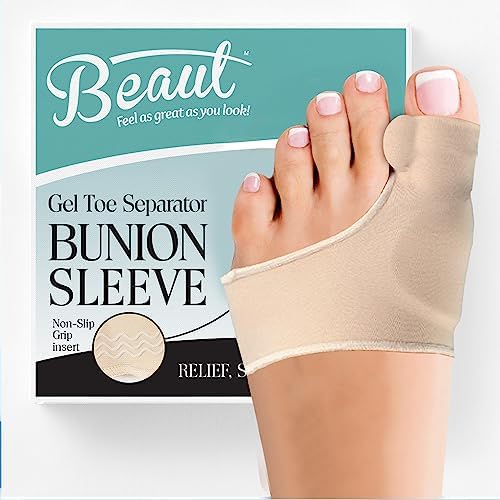 Bunion Corrector and Orthopedic Hallux Valgus Relief Splint Gel Bunion Pads Sleeves Brace – Toe Stretcher Bunion Guard for Men and Women Gel Toe Spacer, Toe Separator, Toe Spreader – Bunion Protector