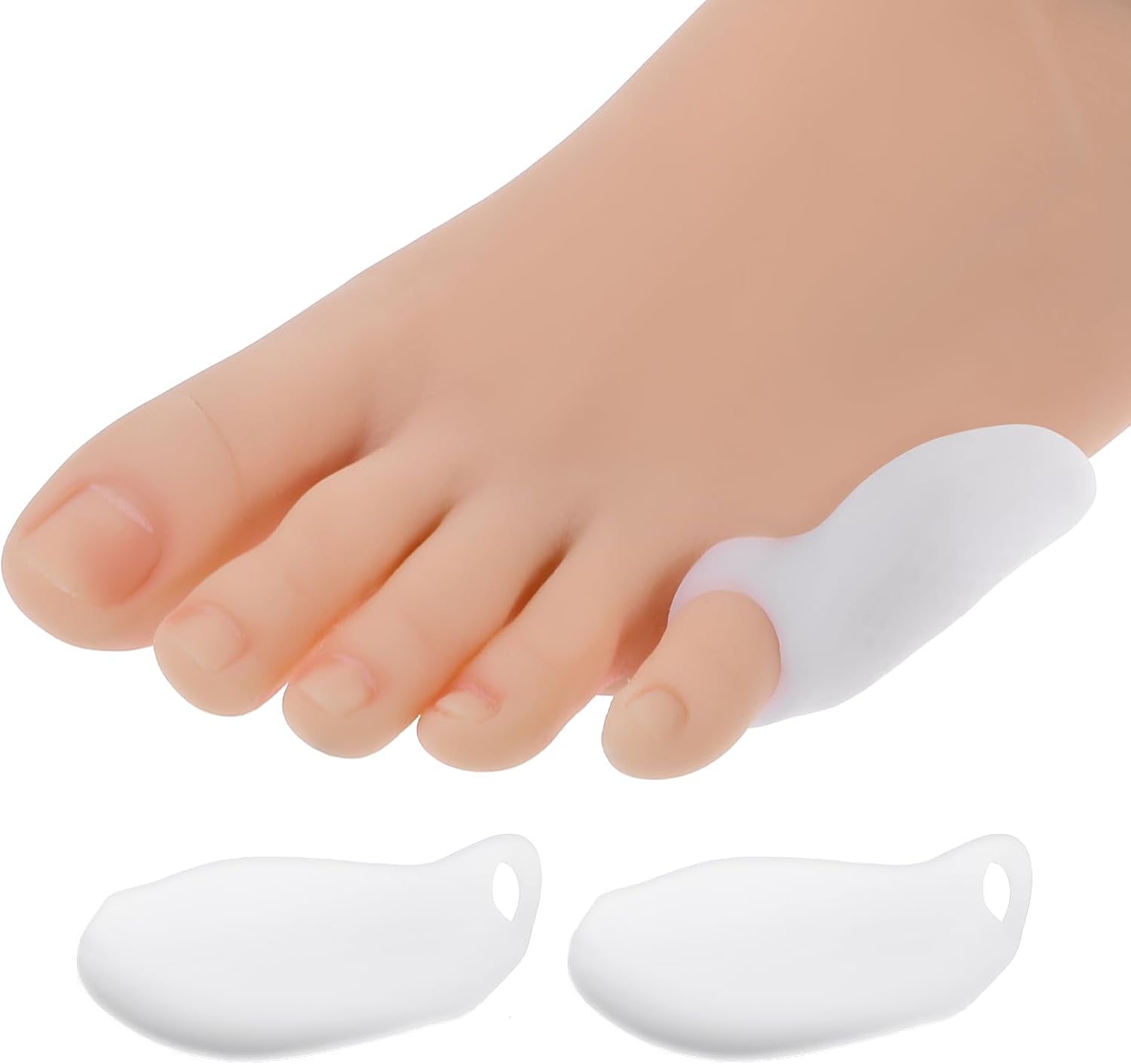 Tailor's Bunion Pads 8 Pack Soft Gel Bunionette Cushions Pinky Toe Protector Tailors Bunion Corrector for Pain Relief fit Women Men Gel Bunion Shiel for Foot