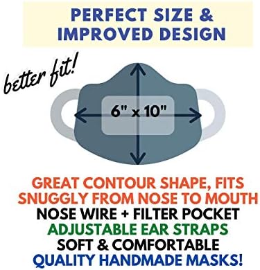 HOPE LOVE SHINE Fabric Cotton Facemasks Adjustable Pack of 4