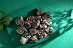 QINJIEJIE Dragon Bloodstone Raw Crystals Stones Natural Rough Gemstones Rocks Bulk Large 0.8-1.2" Gems Reiki Decorative Fountain Rock for Tumbling Cabbing Polishing Wire Wrapping Wicca 0.45 lbs