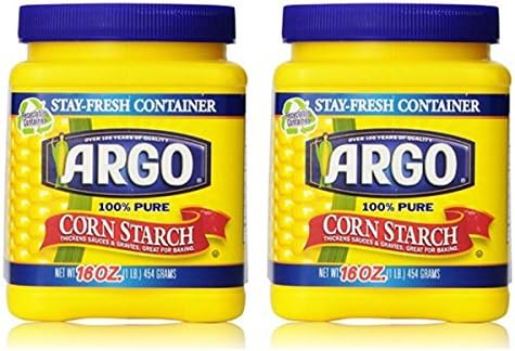 Argo 100% Pure Corn Starch, 16 Oz, Pack of 2