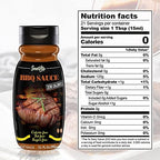 Sugar Free BBQ Sauce - Sugar Free barbecue sauce - Zero Calories and Fat Free, 11.1 FL OZ - No Sugar BBQ Sauce - Gluten Free, Low Sodium, Low Carb - ServiVita