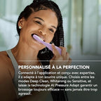 FOREO ISSA 4 Plus Sonic Electric Toothbrush - 4-in-1 AI-Guided Rechargeable Toothbrush Bundle with Extra Silicone & Polymer Hybrid Brush Head, Soft Bristles, Whitening Teeth - Lavander