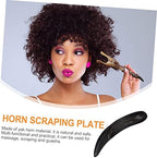 2pcs Horn Scraping Plate Scraping Rod Guasha Massage Tool Body Massaging Tool Made of Real Buffalo Horn