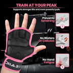 Workout Gloves for Men & Women, Smartwatch Compatible Ventilated Gym Gloves with Wrist Wrap Support, Breathable Weight Lifting Gloves for Fitness, Training & Cycling with Excellent Grip