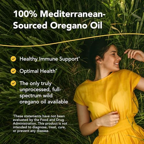 NORTH AMERICAN HERB & SPICE Oreganol - 1 fl. oz. - Unprocessed, Wild, Organic Oregano Oil - Mediterranean Source P73 - Non-GMO - 432 Servings