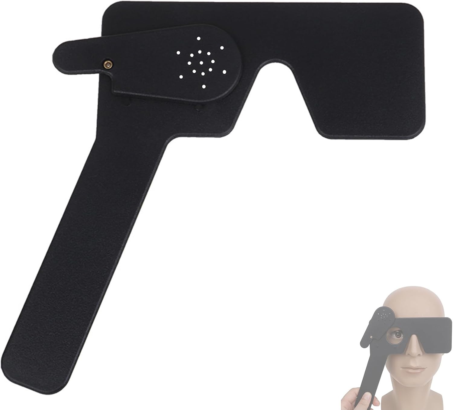 Ophthalmic Eye Exam Tool ABS Lorgnette Occluder Multi 17 Pinhole Hand Occluder Optometry Optic Instrument