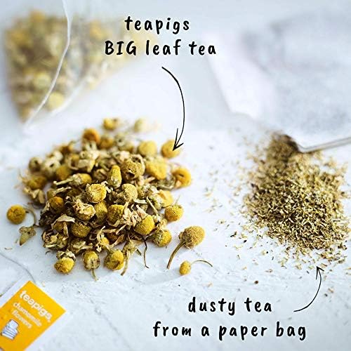 Teapigs Chamomile Flowers Loose Tea Made With Whole Flowers, Natural Ingredients, Non-GMO, Caffeine-Free, Relaxing Blend – 1 Pack of 100g Loose Tea