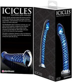 Icicles No. 29 G Spot Glass Dong 7 Inch Blue