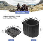 Portable Toilet for Camping, Potty Adults, Porta Travel Commode Bucket Car, Travel, Outdoor, Hiking, Backpack, Trips, Tent, Boat, Beach, Traffic Jam, Home
