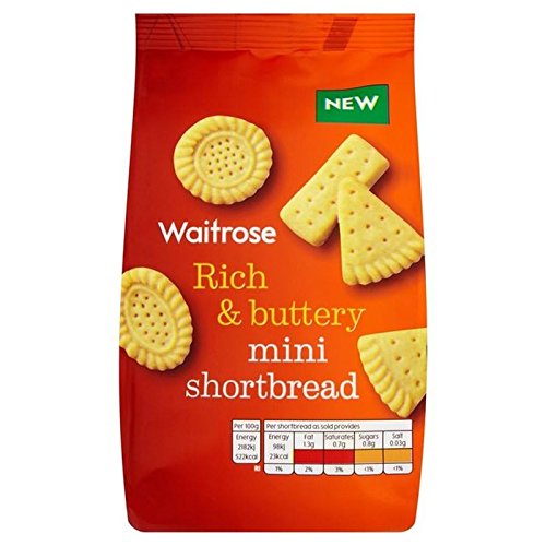 Mini Shortbread Shapes Waitrose 125g (Pack of 2)