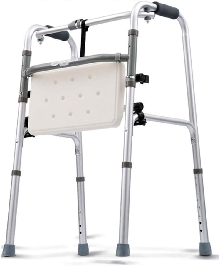 Drive Folding Lightweight Aluminium Walking Frame for Elderly, Disabled- Height Adjustable and Ergonomic Handle, Load Capacity: 150kg (330lbs)