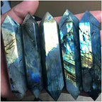Health & Household Natural Labradorite Crystal ColumnMagic Wand Obelisk Point Reiki