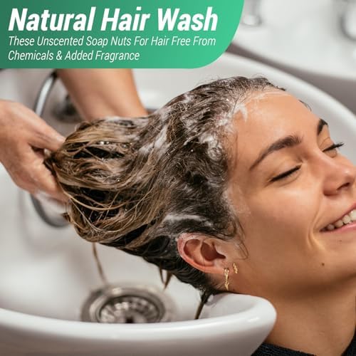 Cure Wid Pure Organic Soap Nuts Deseeded 1lb/450g With 2 Wash Bag Approx 180 Loads,Eco-friendly Soap Nuts Laundry Detergent,Chemical & Fragrance-free Organic Soap Berries Non-toxic Laundry Detergent