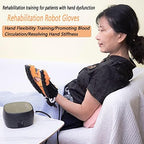 Self-Training Rehabilitation Robot Gloves, Finger Exercises and Rehabilitation Orthosis Splint Auxiliary Gloves, Minimize Spasticity(Size:M Code,Color:Both Hand)