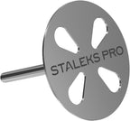 Staleks Pro PODODISC L Expert Pedicure Disc with 5 Disposable Files – 25 mm Diameter – 180 Grit – Stainless Steel – for Hardware Pedicure