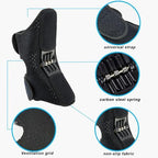 TANGABA Joint Support Knee Braces 2 Pack(Upgraded), Non-Slip Support Brace for Men Women, Knee Pain Relief Brace Powerful Rebound Spring Force Protection Booster for Climbing, Squat, Volleyball-Black