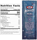 Mayo Packets 7/16 Oz – Assortment Gift - 50 Count Single Serve - Mayo Condiment Packs with 8 x 10 inch Chronos Food Safe Slide Seal Bag