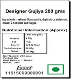 Ghasitaram Gifts Holi Hamper Designer Gujiya - 200 GMS