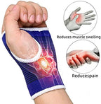 Palm Brace Wrist Compression Sleeves, Everyday Use Wrist Brace, Compression Carpal Tunnel for Wrist Pain Relief, Fitness Gloves, Sports compression Glove, Wrist guard for Men and Women (Blue)