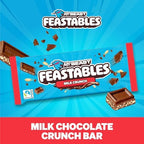 MrBeast Feastables Milk Crunch & Caramel Bars Bundle, King Size, 20 Count, Crispy & Caramel Filled Chocolate Candy, 2.1oz Each
