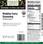 Frontier Co-op Organic Vindaloo Curry Seasoning 1lb
