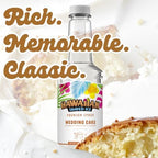 Hawaiian Shaved Ice Wedding Cake Syrup - Nut Soy Dairy Free - Flavor Fluffy & Crunchy Snow Cones - Shelf Stable - Makes 8 Servings - 16 ounces