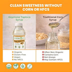 Keystone Pantry Organic Tapioca Syrup – 23 OZ Bottle – Vegan, Gluten Free – HFC, Corn Syrup Substitute – Syrup for Baking, Alternative Sweetener – Make Homemade Fudge, Ice Cream & More – 3 BOTTLES