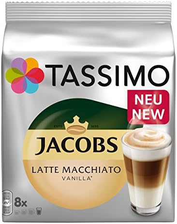 Tassimo Vanilla Latte Macchiato Coffee, 3 packs (48 T-Discs, 24 Servings)