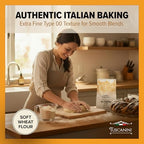 Tuscanini Italian Pizza Flour, Soft White Wheat Double Zero 00 Flour, 2.2 lb | For Pizza Baking, Pastries & Bread | Insect Free | All Natural, Pure, Presifted | Kosher