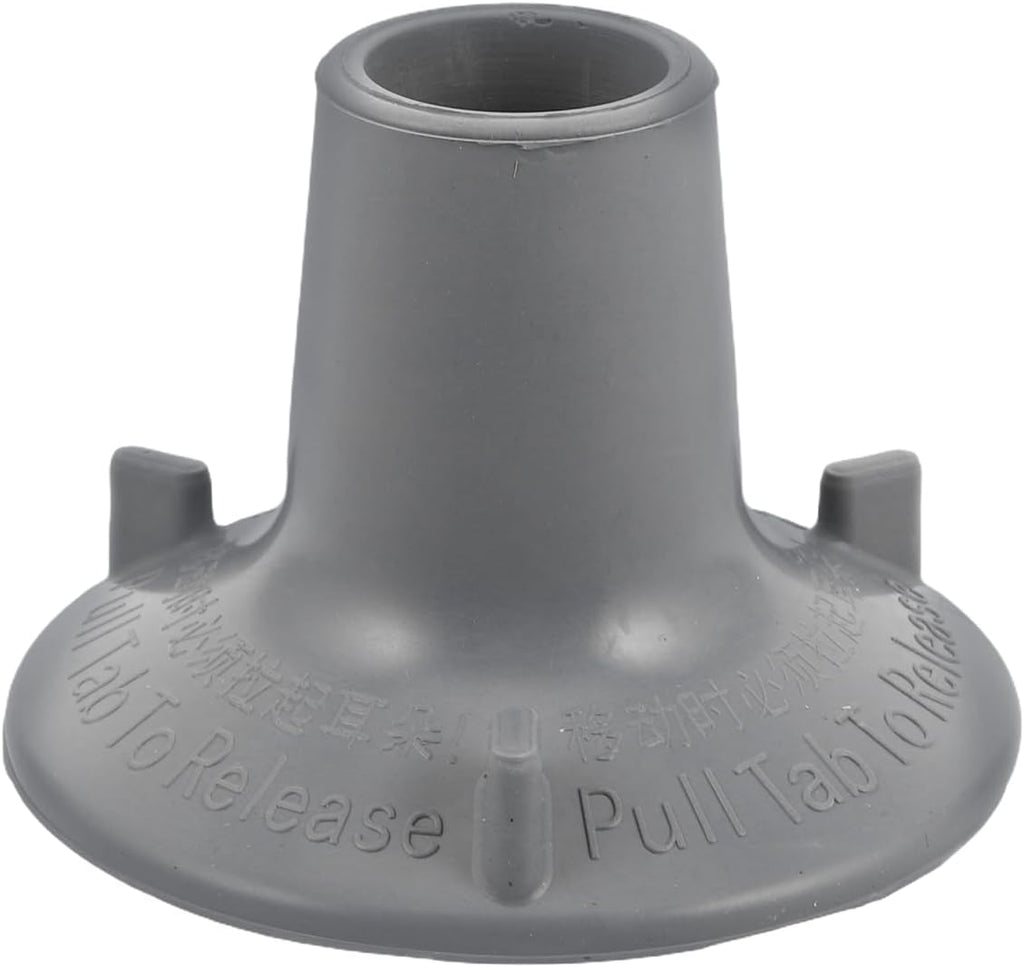 FOMIYES Non-Slip Rubber Suction Cup Feet for Toilet Rail and Shower Chair, Replacement Pads for Bathroom Stool, 3.74X3.74X2.55 Inch, Grey