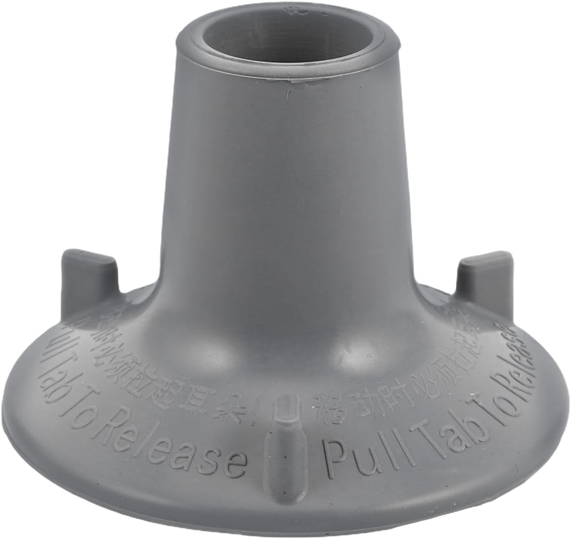 FOMIYES Non-Slip Rubber Suction Cup Feet for Toilet Rail and Shower Chair, Replacement Pads for Bathroom Stool, 3.74X3.74X2.55 Inch, Grey