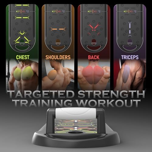 JLoibao Push Up Board Fitness, Workout Home Gym Equipment, 20 in 1 Exercise Pushup Bar Handles for Floor, Strength Training Equipment for Men