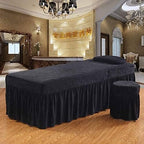 PROPFE Professional Massage Linens Solid Color Massage Table Sheet Sets Spa Beauty Bed Cover, Beauty Bedspreads European Salon